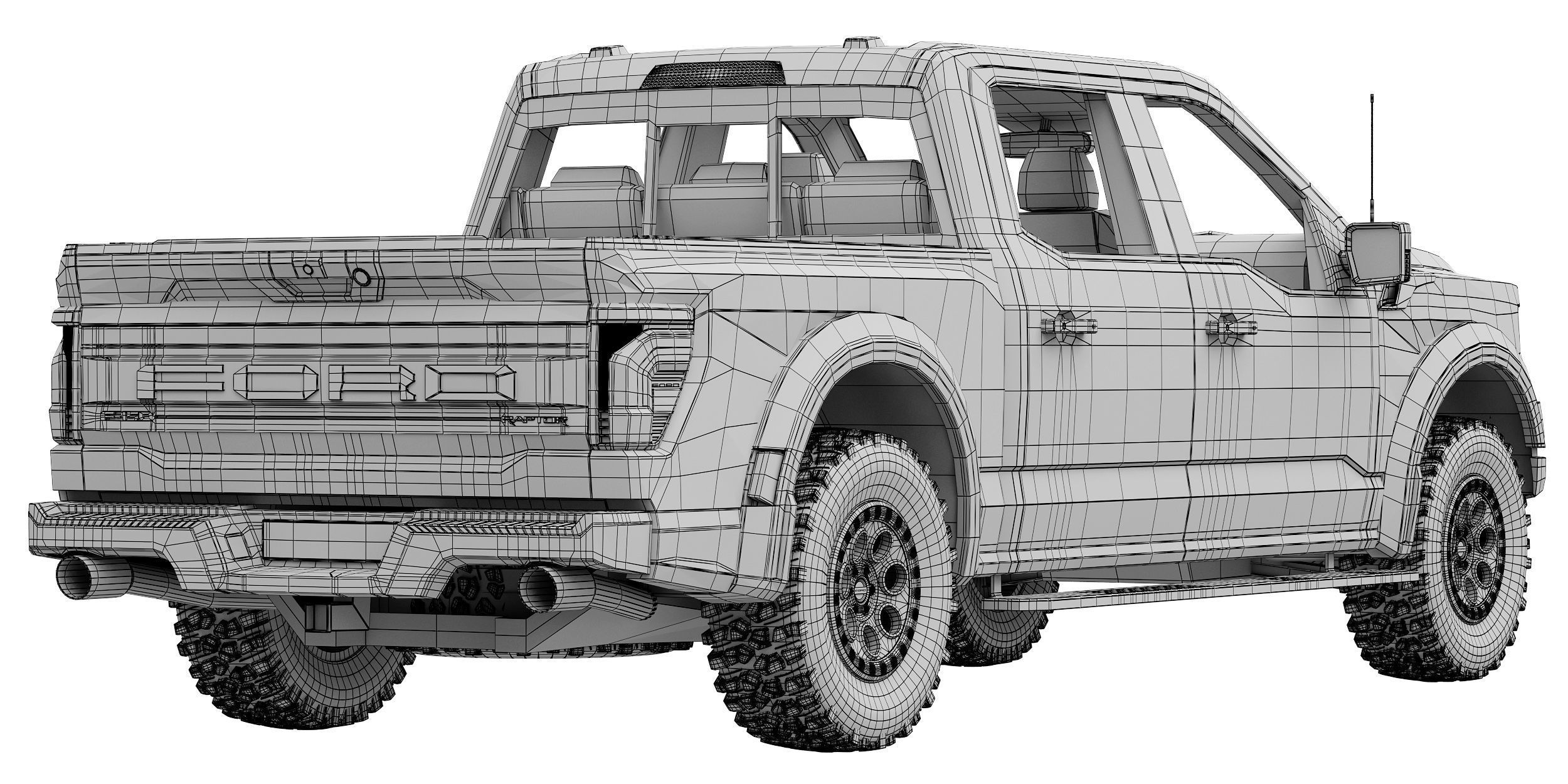 F-150 Raptor 2024 3D model_16