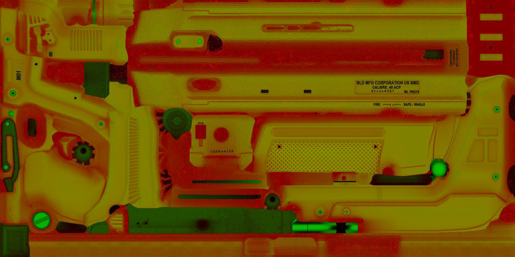 35-Blishlok-gun model 3d game ready model Low-poly 3D model Low-poly 3D model_47