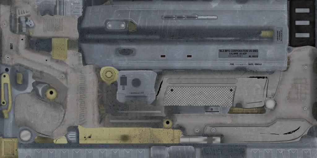 35-Blishlok-gun model 3d game ready model Low-poly 3D model Low-poly 3D model_50