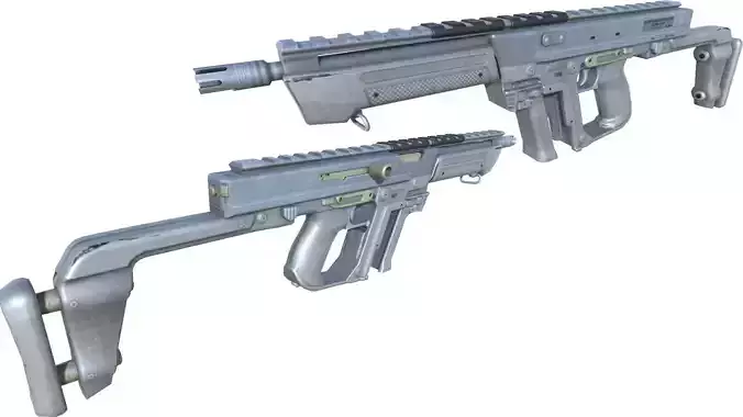 35-Blishlok-gun model 3d game ready model Low-poly 3D model