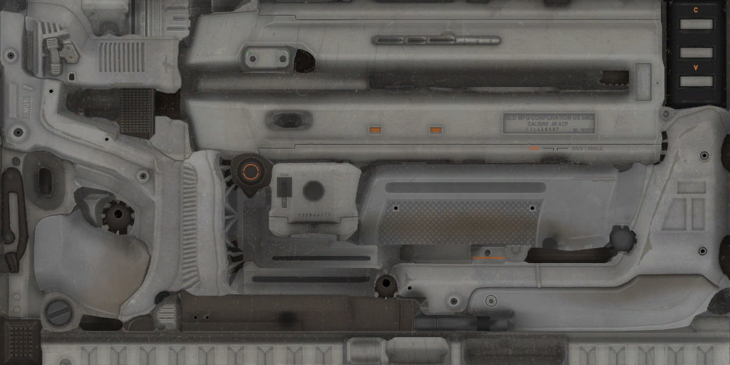 35-Blishlok-gun model 3d game ready model Low-poly 3D model Low-poly 3D model_45