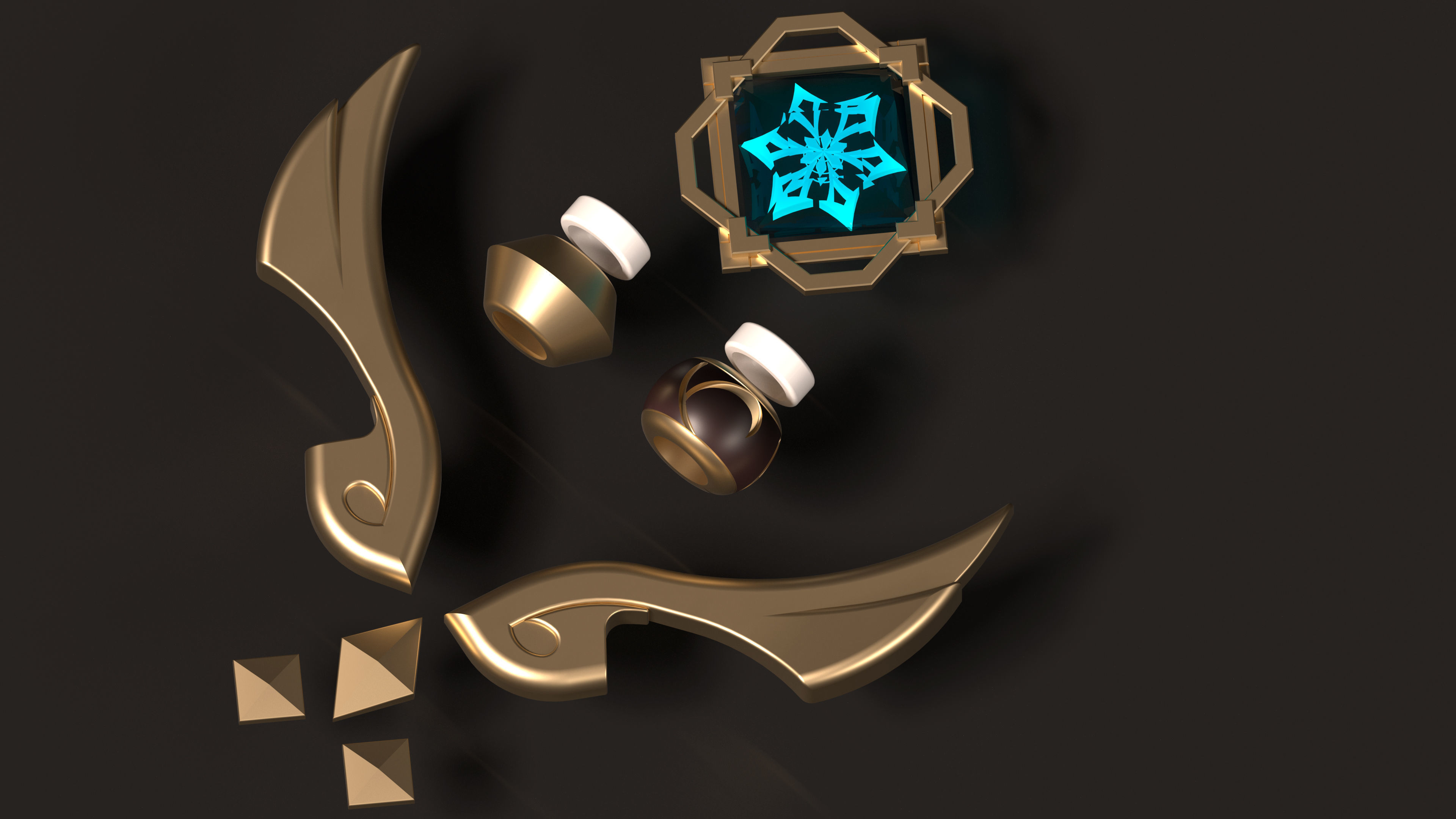 Genshin Impact - Ganyu pack 3d file stl 3D model 3D print model_4