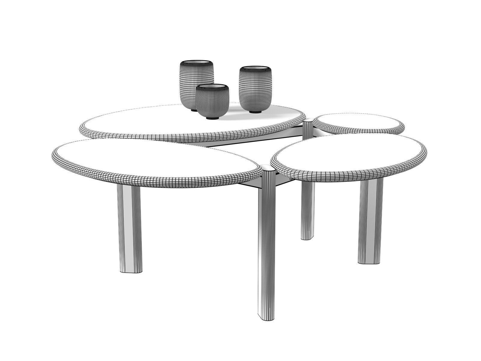 Ressac Coffee Table 3D model_2