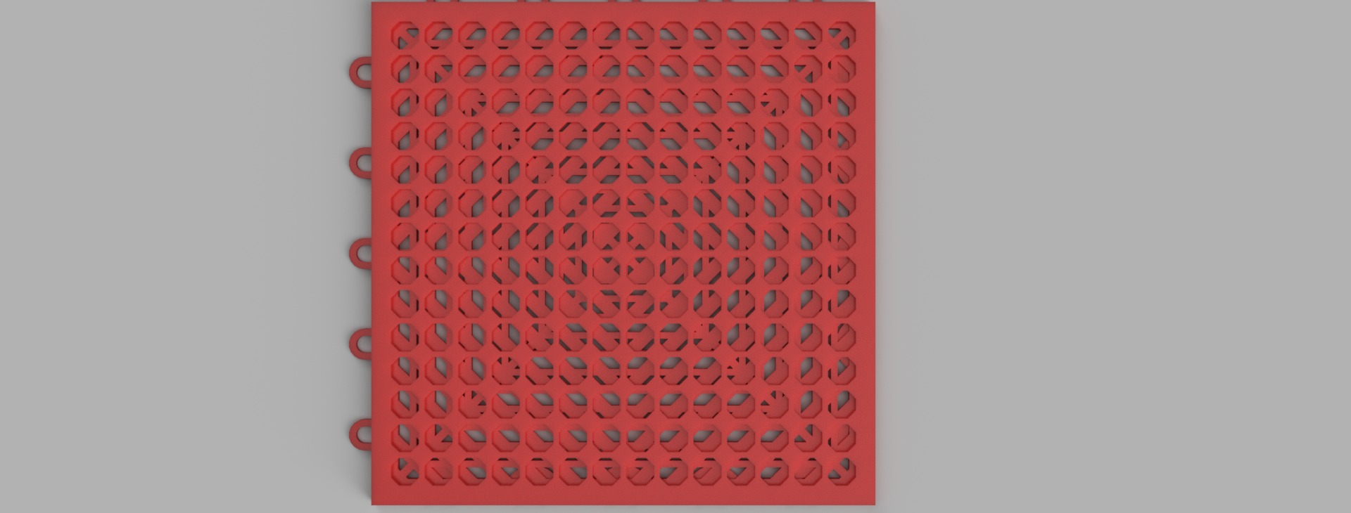 garage flooring plastic tile piso garage encastrable  3D model_1