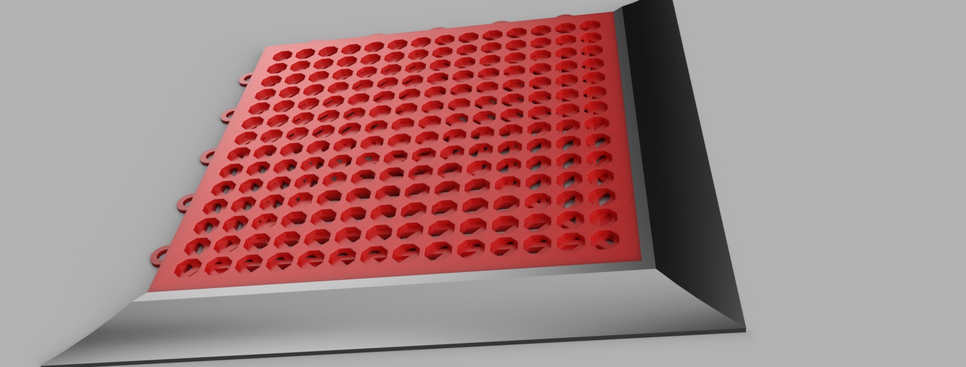 garage flooring plastic tile piso garage encastrable  3D model_3