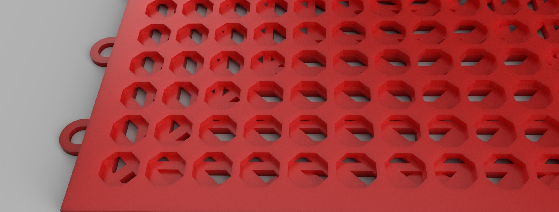 garage flooring plastic tile piso garage encastrable  3D model_2