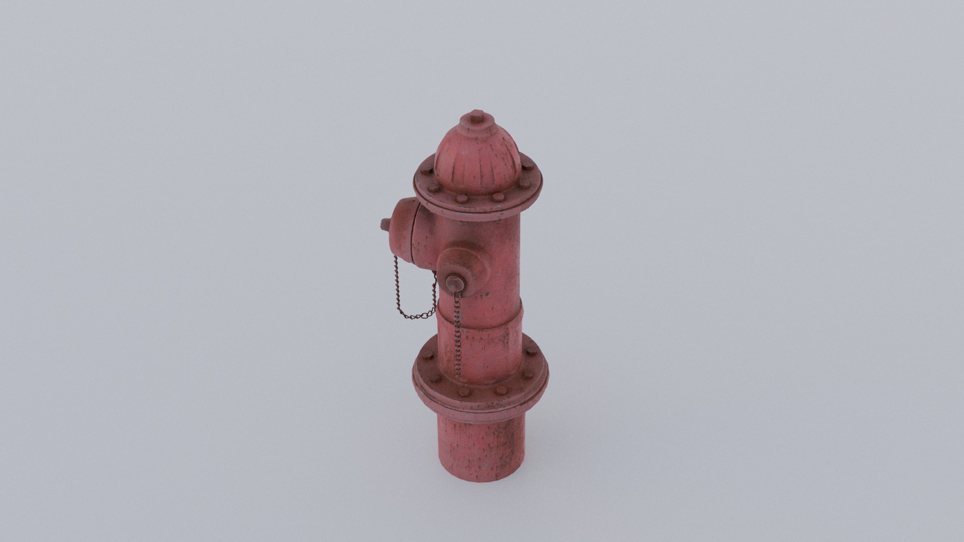 Fire hydrant Low-poly 3D model_4