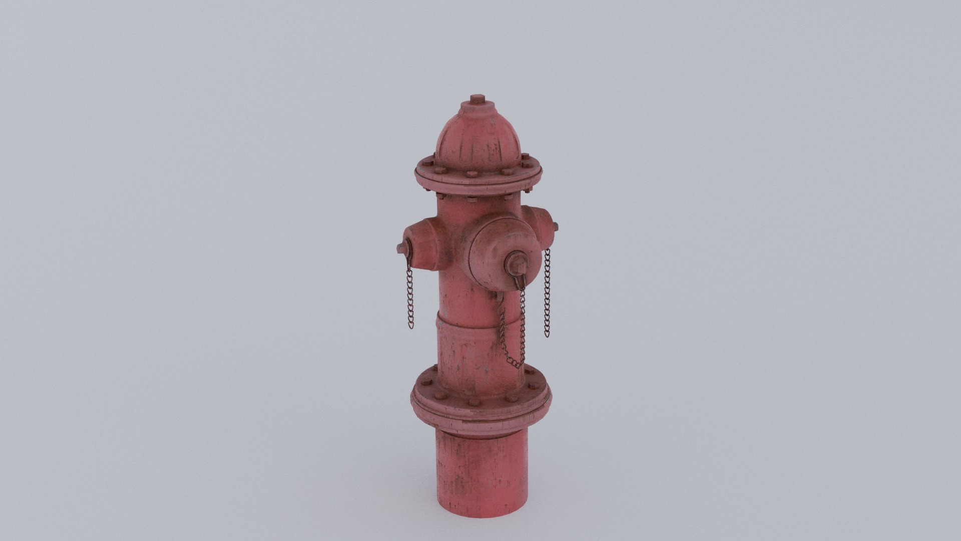 Fire hydrant Low-poly 3D model_2
