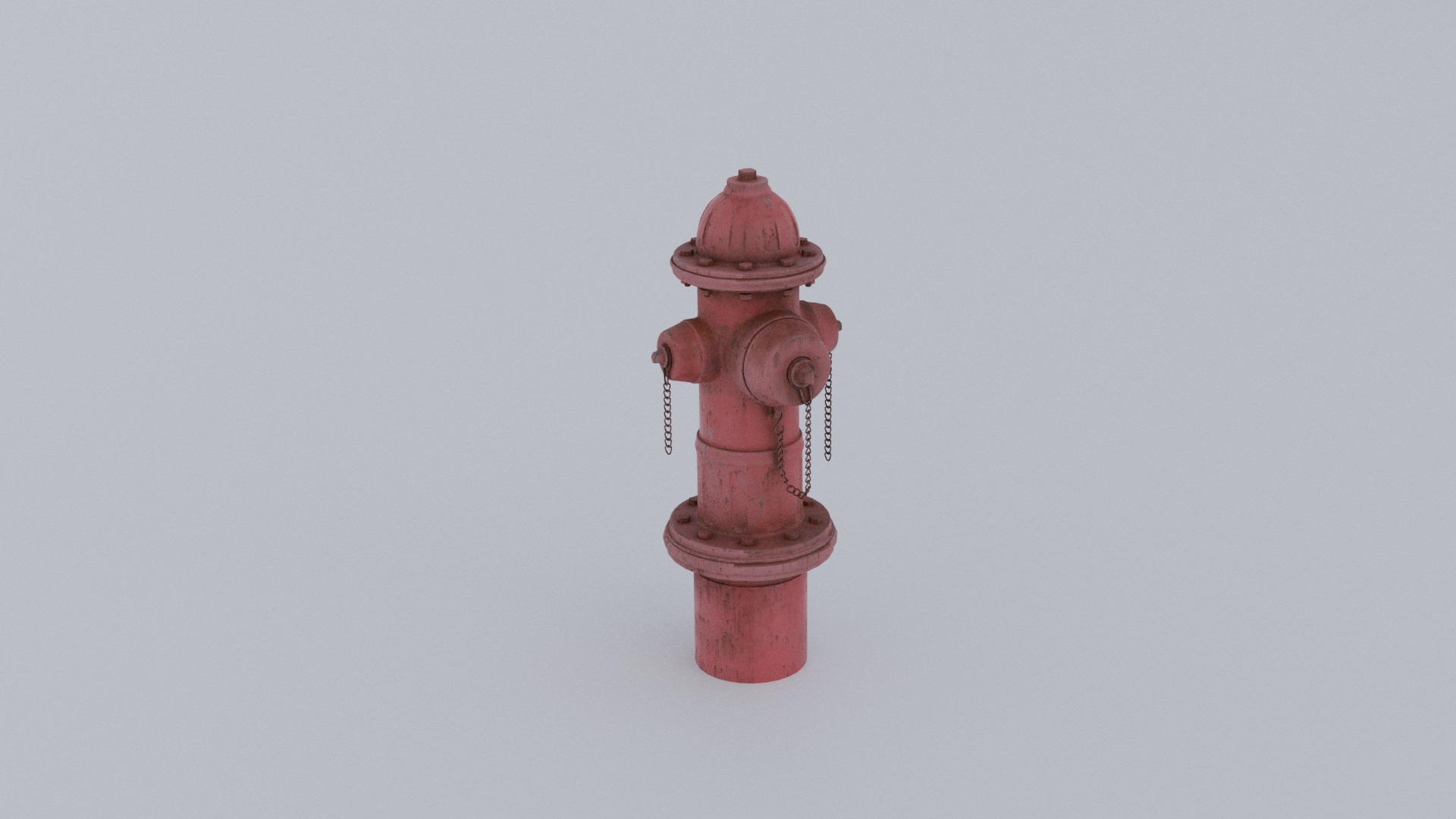 Fire hydrant Low-poly 3D model_5
