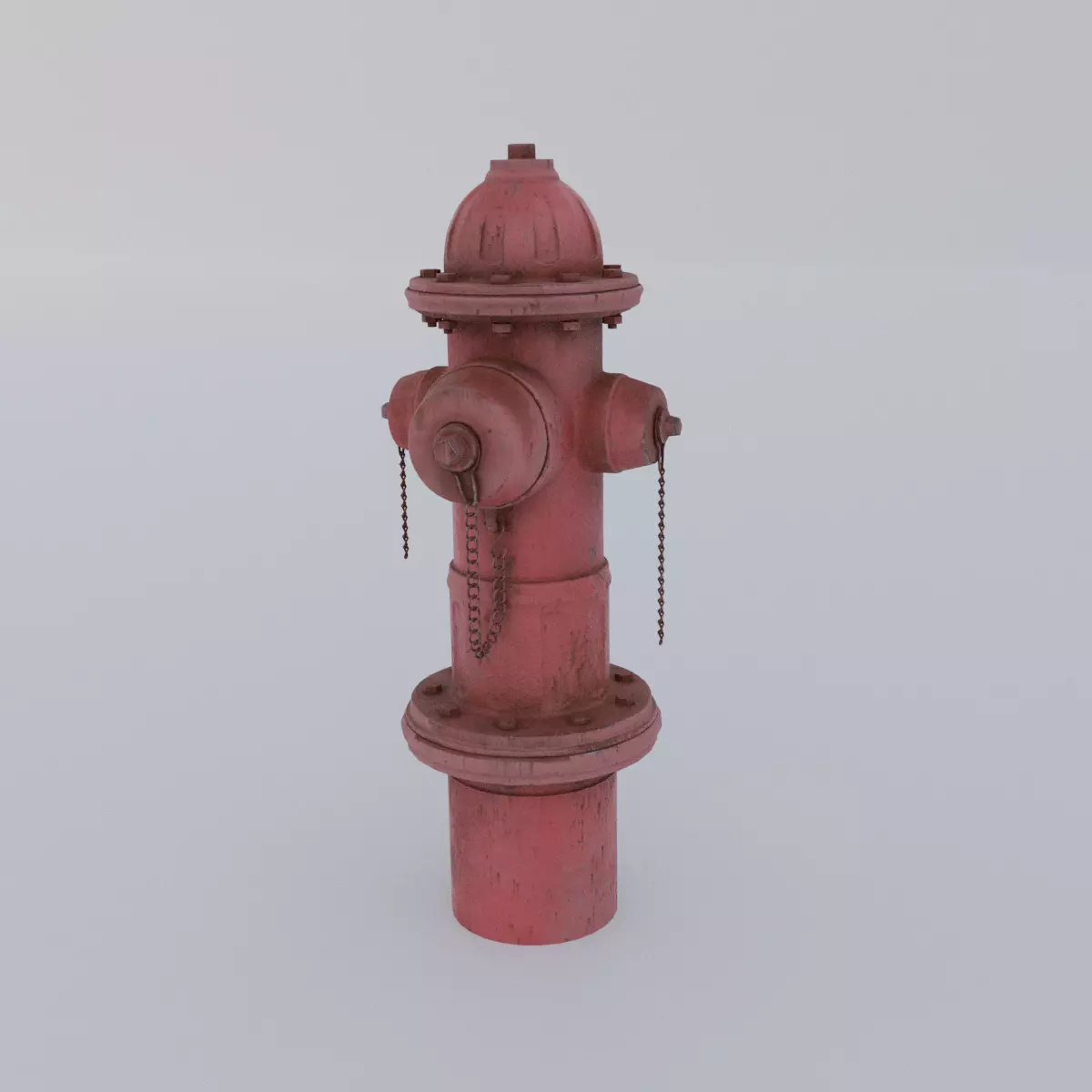 Fire hydrant Low-poly 3D model_0