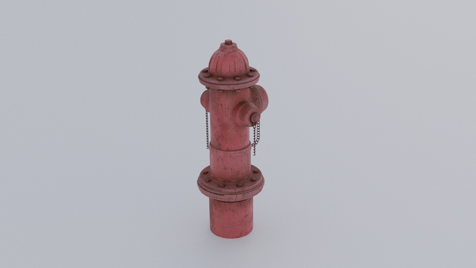 Fire hydrant Low-poly 3D model_3