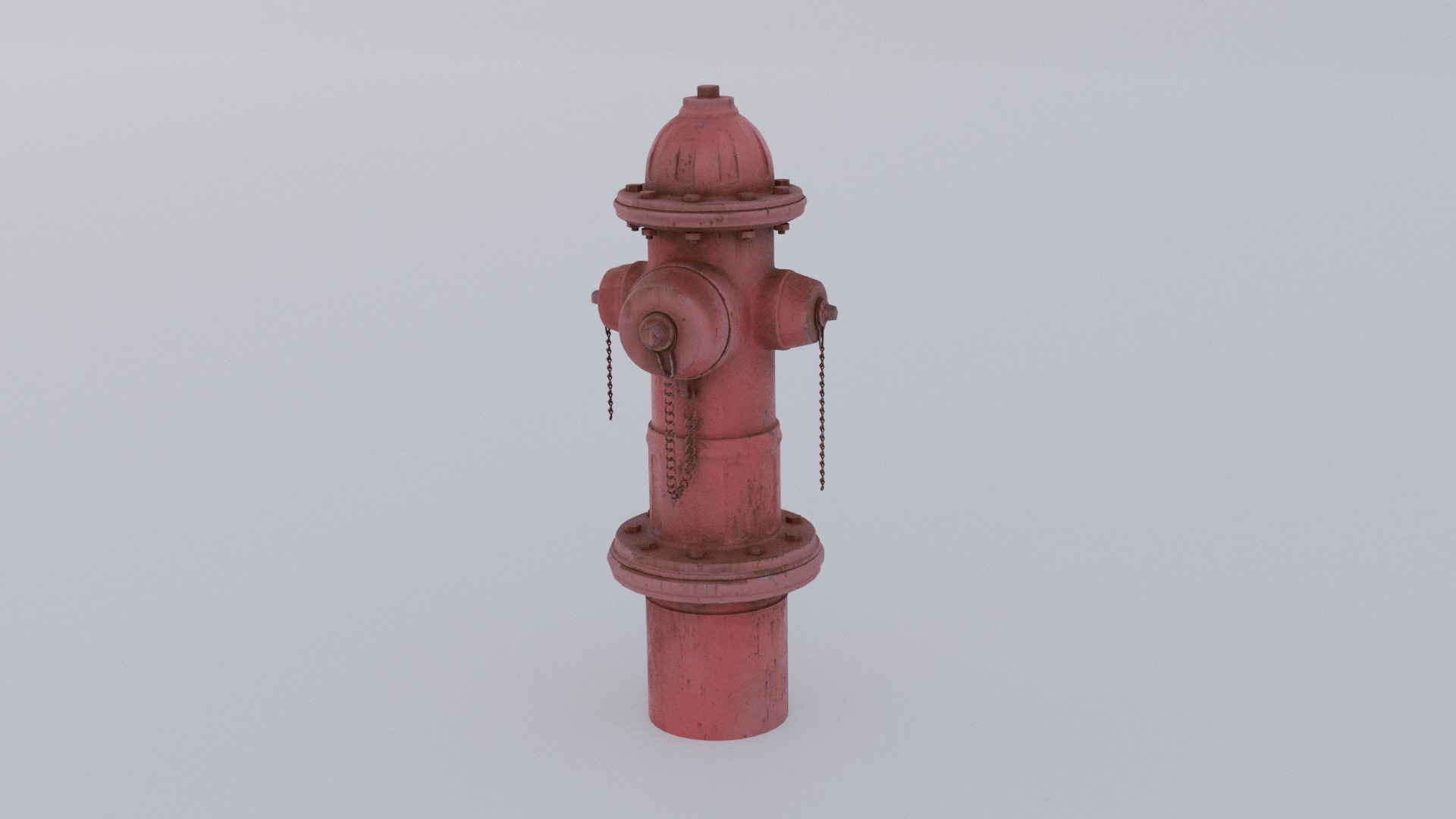 Fire hydrant Low-poly 3D model_1