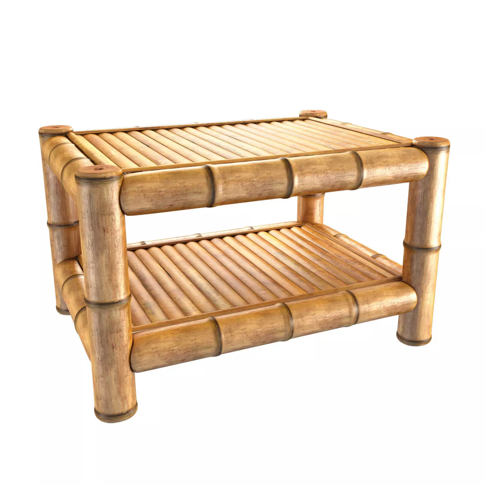 Deano Bamboo Side Table 3D model