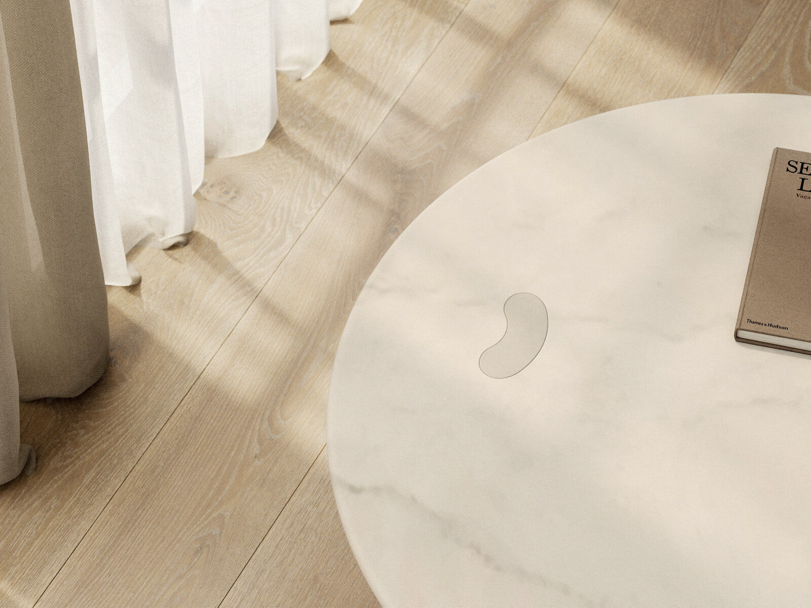 Peanut Low Table 3D model_2