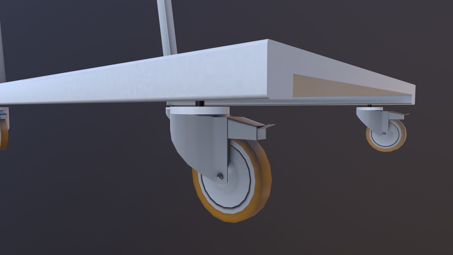 Industrial Trolley Low-poly 3D model_5