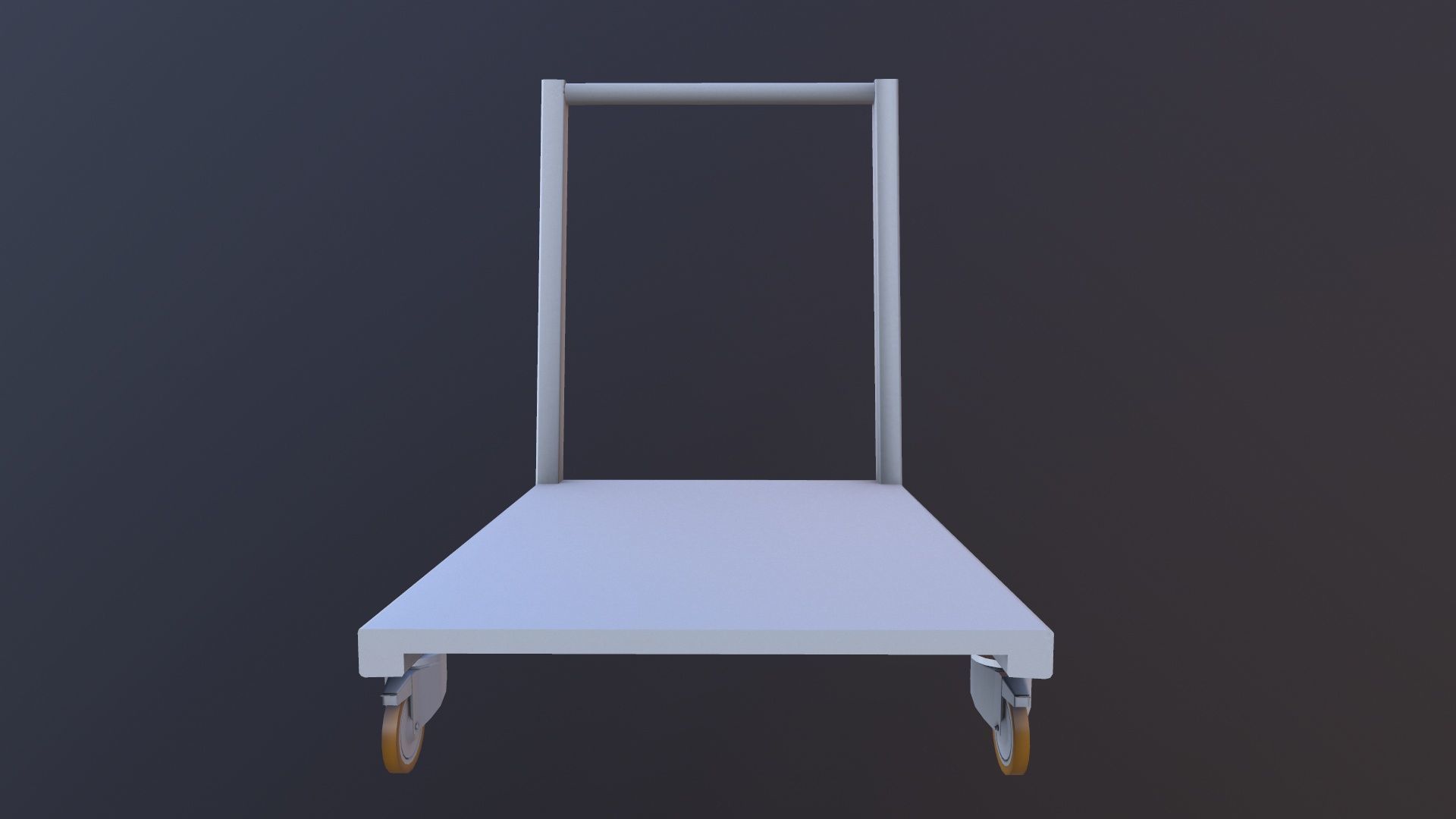 Industrial Trolley Low-poly 3D model_2