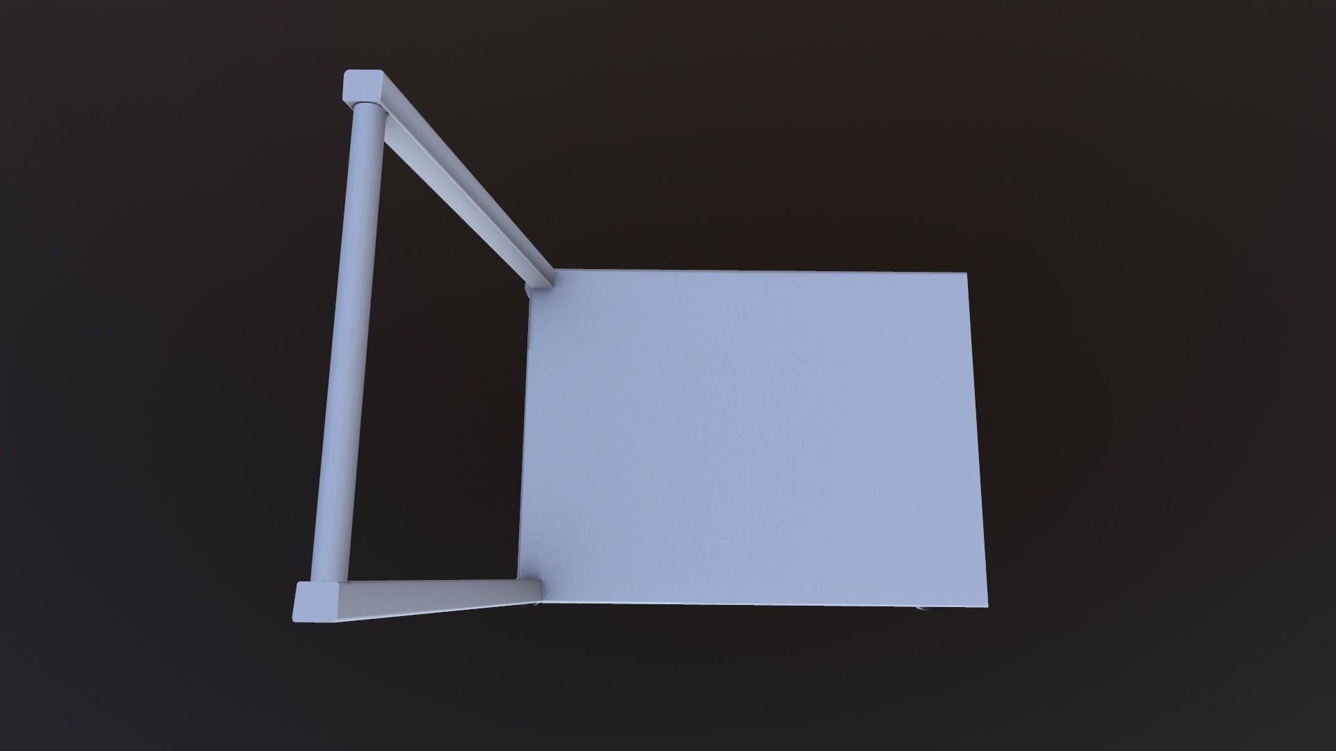 Industrial Trolley Low-poly 3D model_7