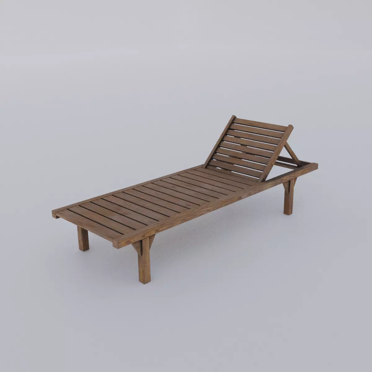 swimming pool bed Low-poly 3D model_0