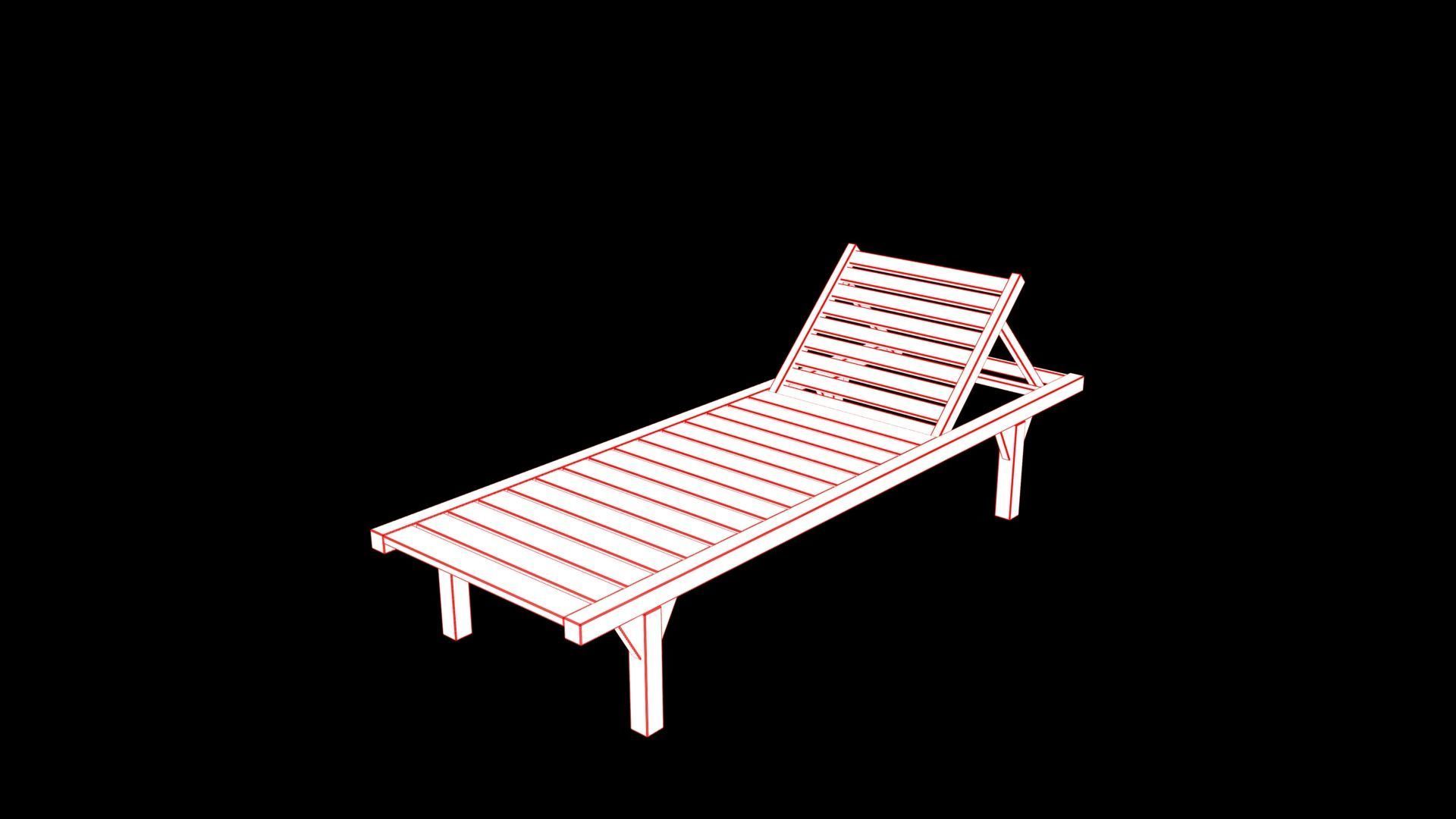 swimming pool bed Low-poly 3D model_6