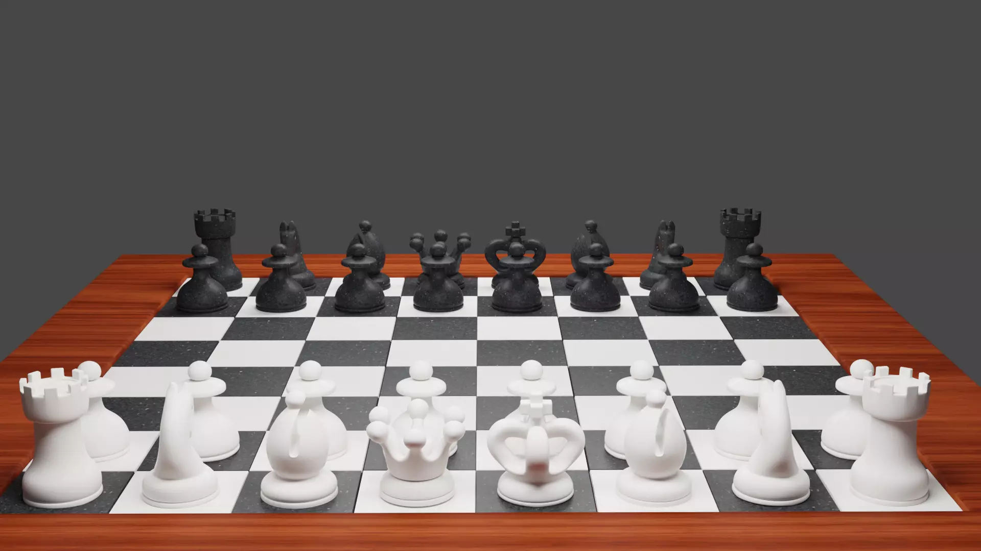 Chess Board 3D model_0