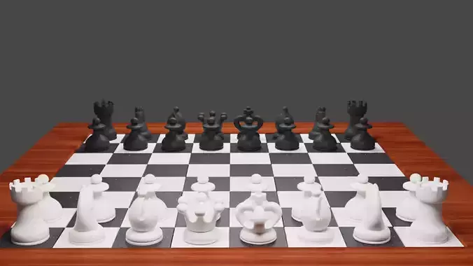 Chess Board 3D model