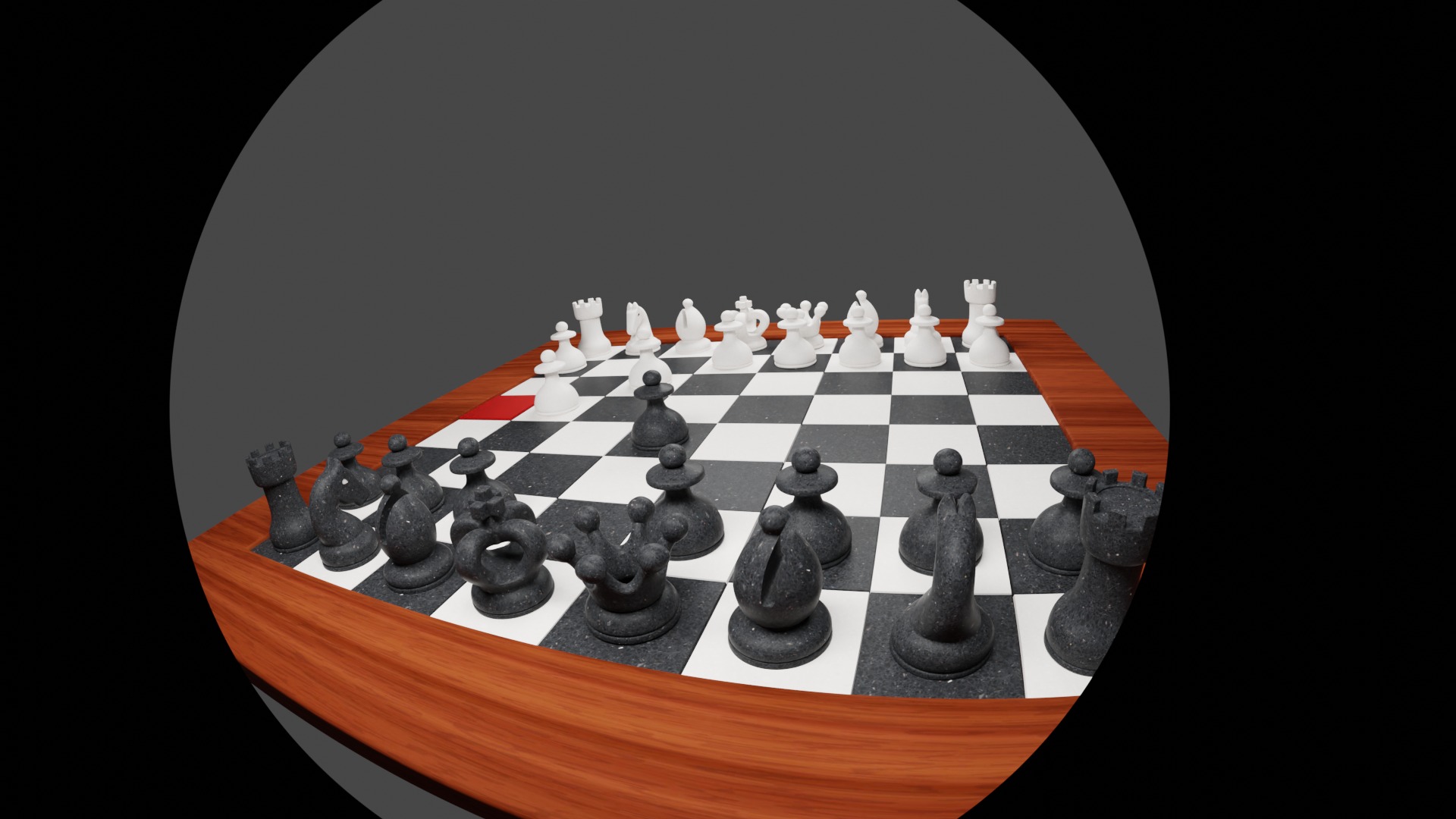 Chess Board 3D model_4