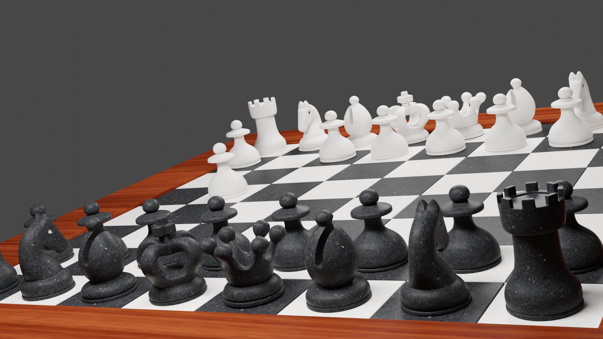 Chess Board 3D model_2