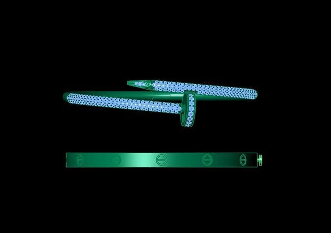 diamond bracelet for women 3D print model