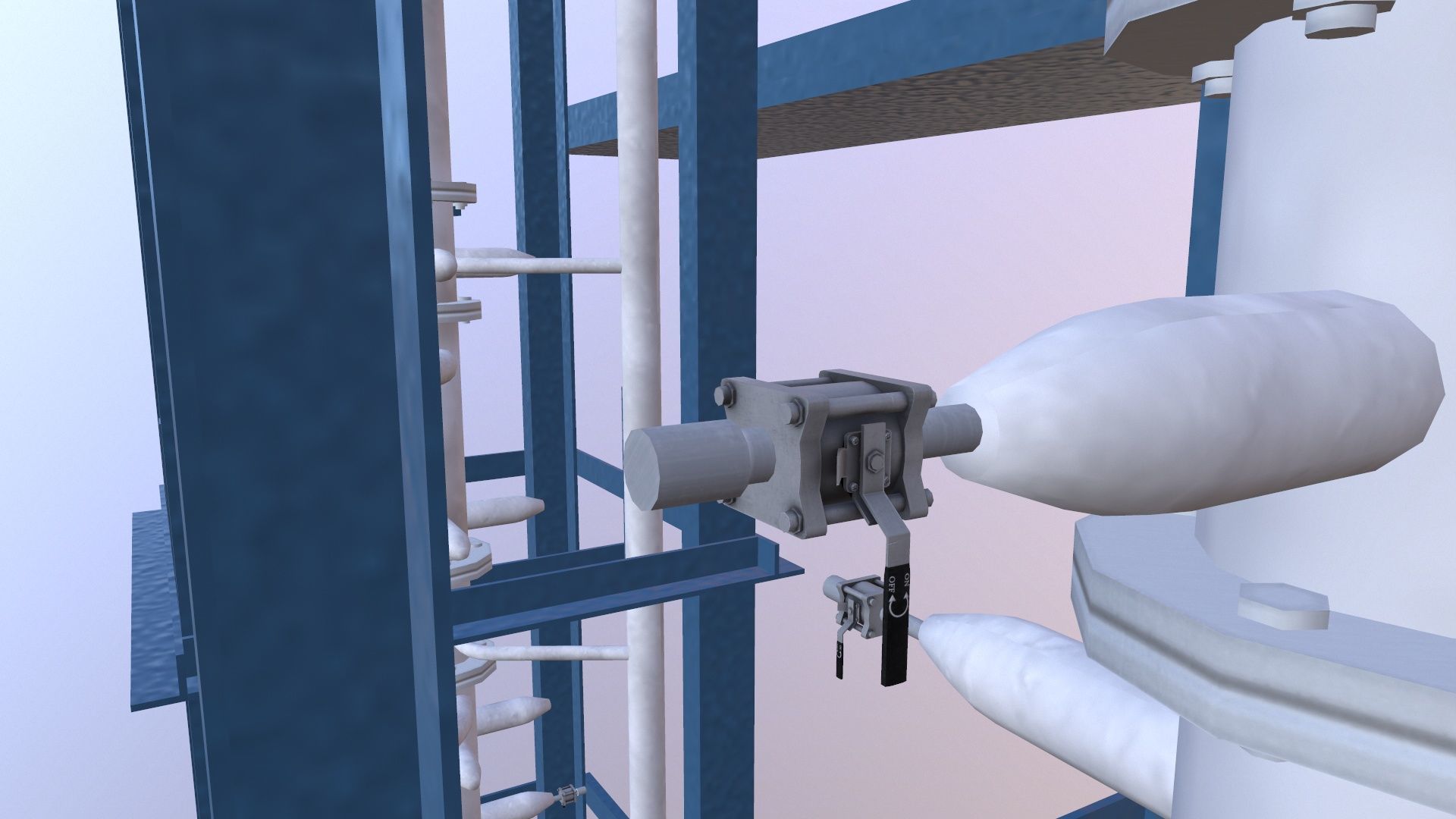 Industry Structure Low-poly 3D model_4