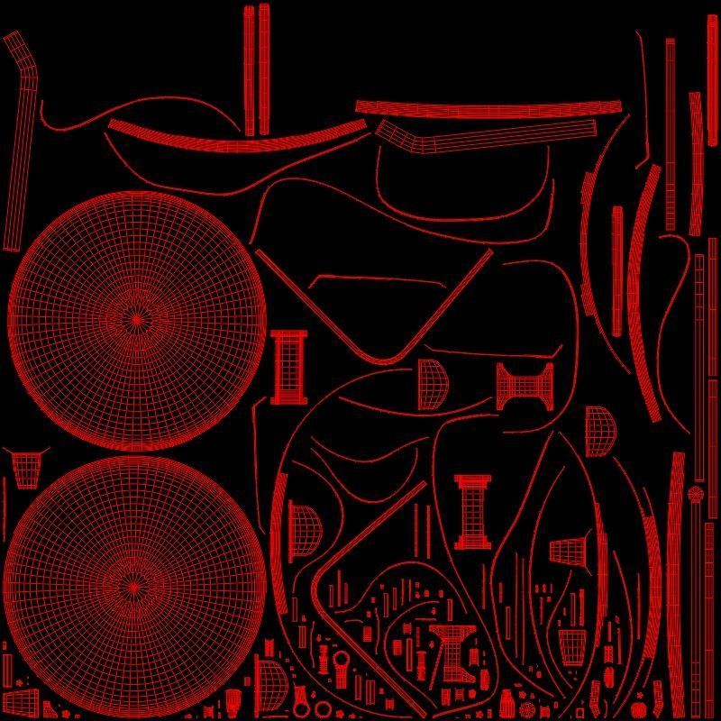 Satellite dish antenna Low-poly 3D model_7