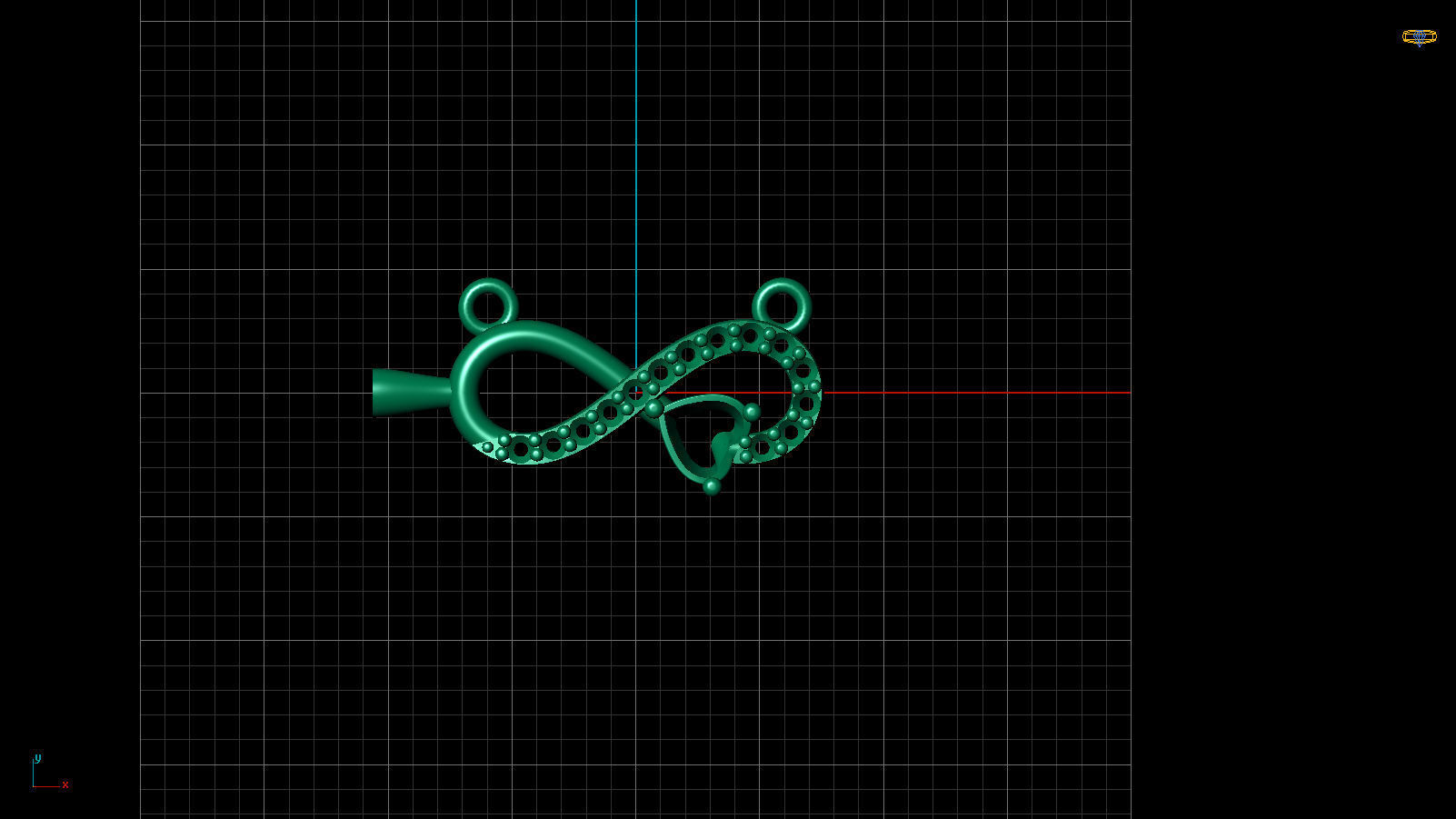 Infinity Heart Pendant 3D print model_5