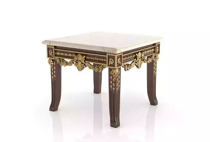 Hand carved side table by Modenese