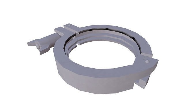 Pipe Clamp Low-poly 3D model