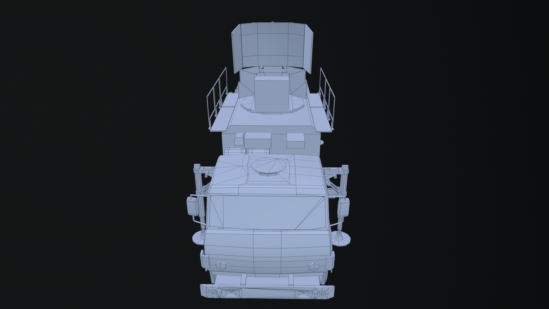 Asset - Army - Moskva 1 EW System 265 - 3D MODEL Low-poly Low-poly 3D model_22