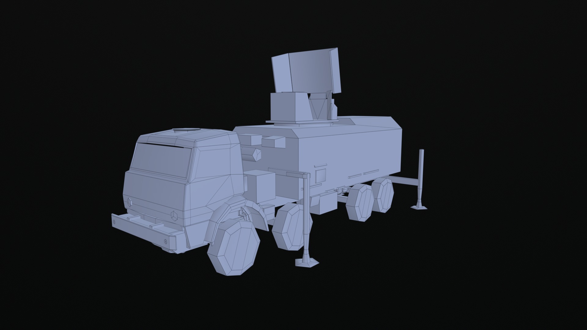 Asset - Army - Moskva 1 EW System 265 - 3D MODEL Low-poly Low-poly 3D model_41