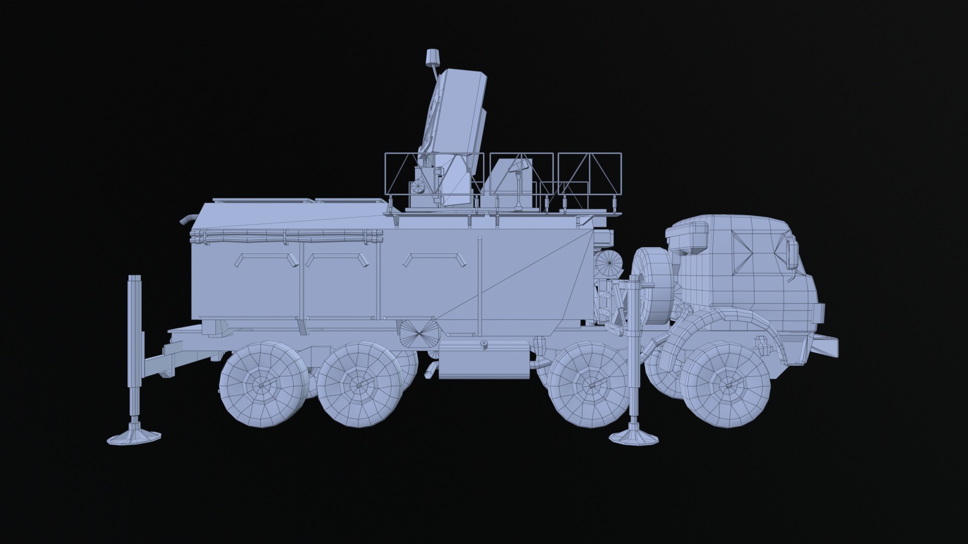 Asset - Army - Moskva 1 EW System 265 - 3D MODEL Low-poly Low-poly 3D model_13