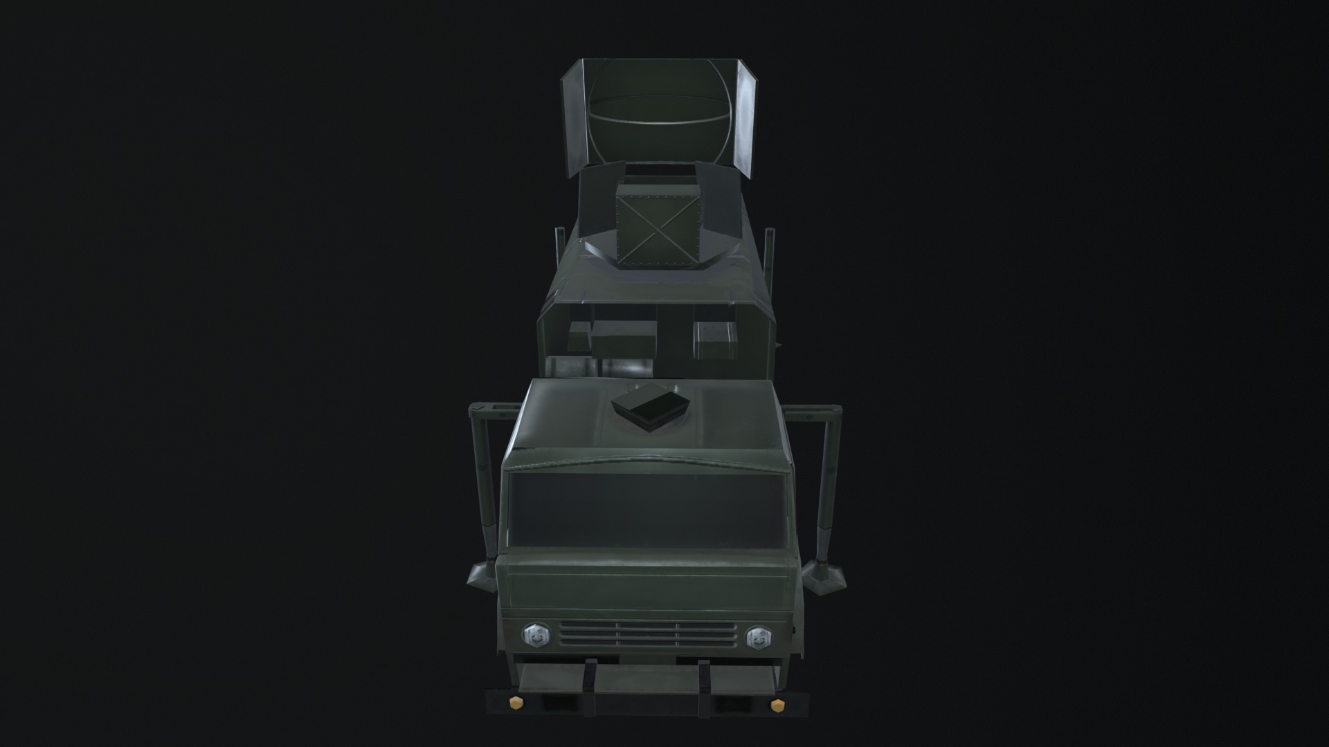 Asset - Army - Moskva 1 EW System 265 - 3D MODEL Low-poly Low-poly 3D model_47