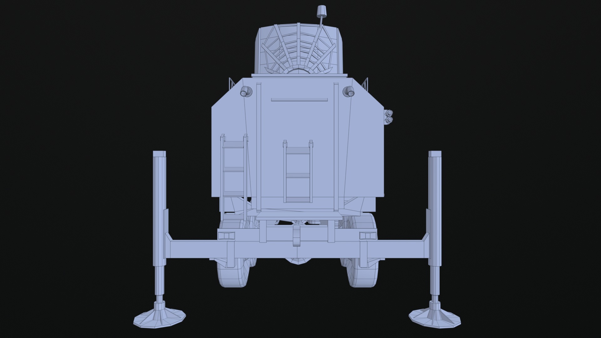Asset - Army - Moskva 1 EW System 265 - 3D MODEL Low-poly Low-poly 3D model_14