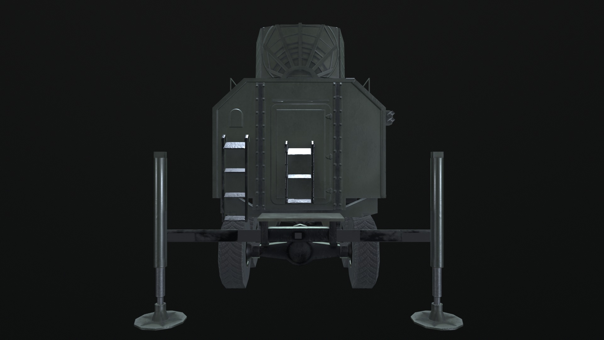 Asset - Army - Moskva 1 EW System 265 - 3D MODEL Low-poly Low-poly 3D model_19