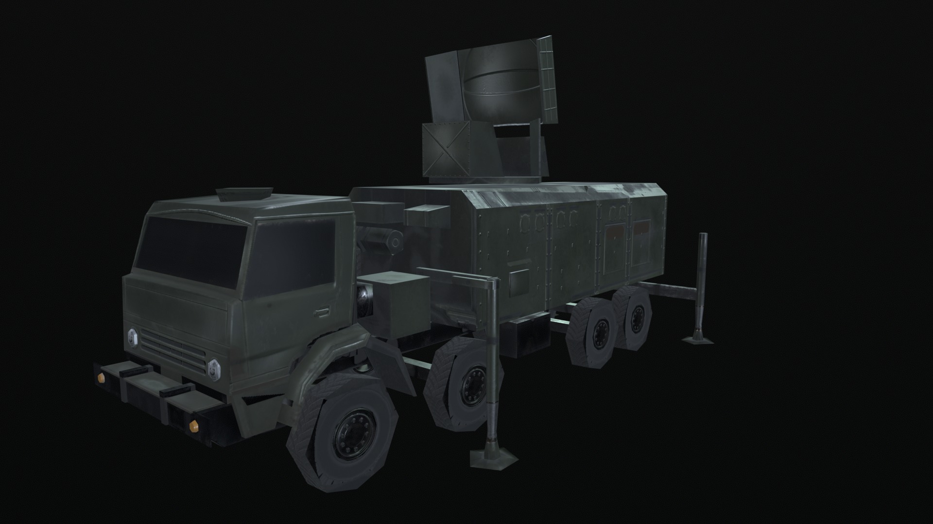 Asset - Army - Moskva 1 EW System 265 - 3D MODEL Low-poly Low-poly 3D model_46