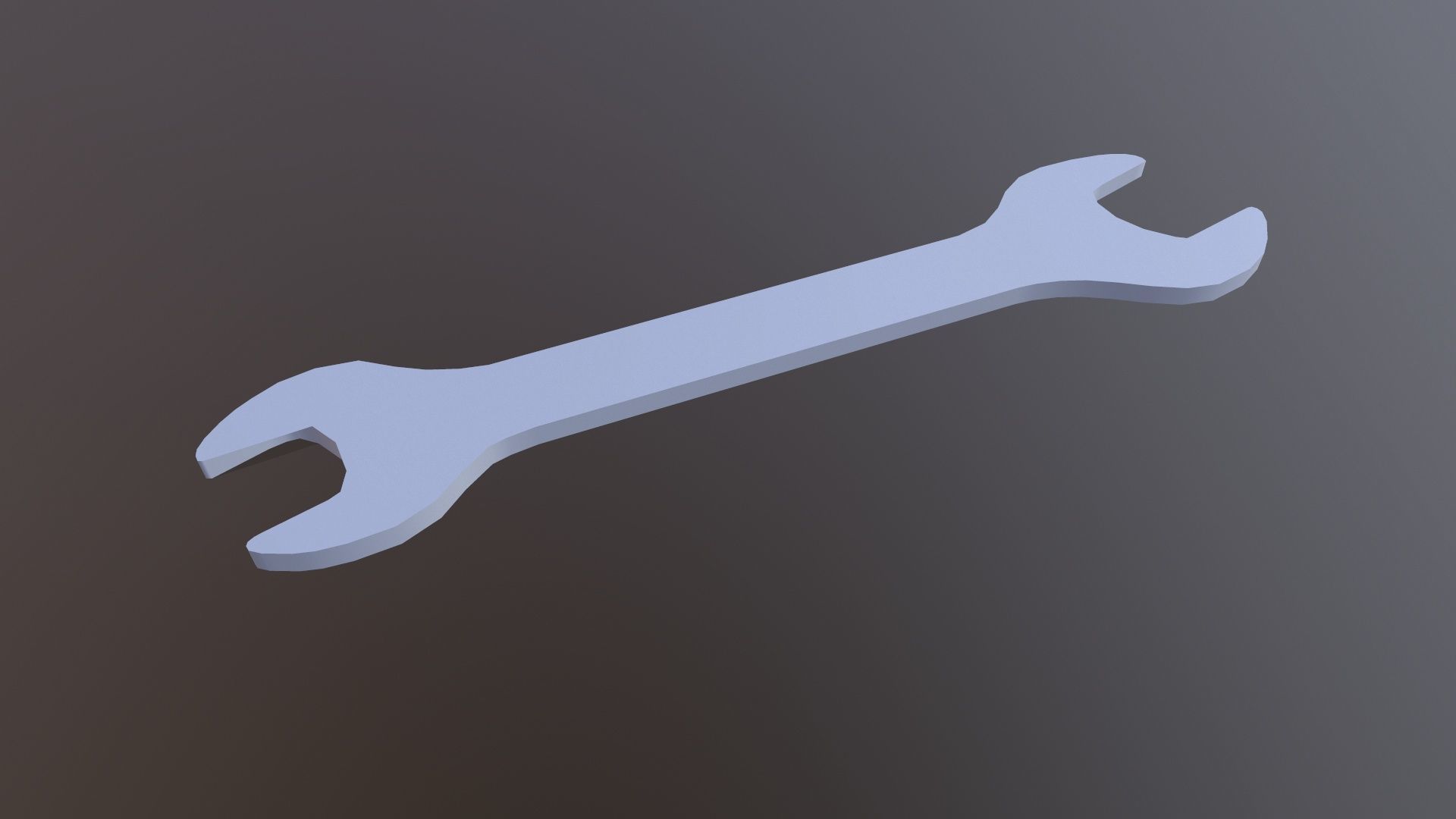 Spanner Low-poly 3D model_3