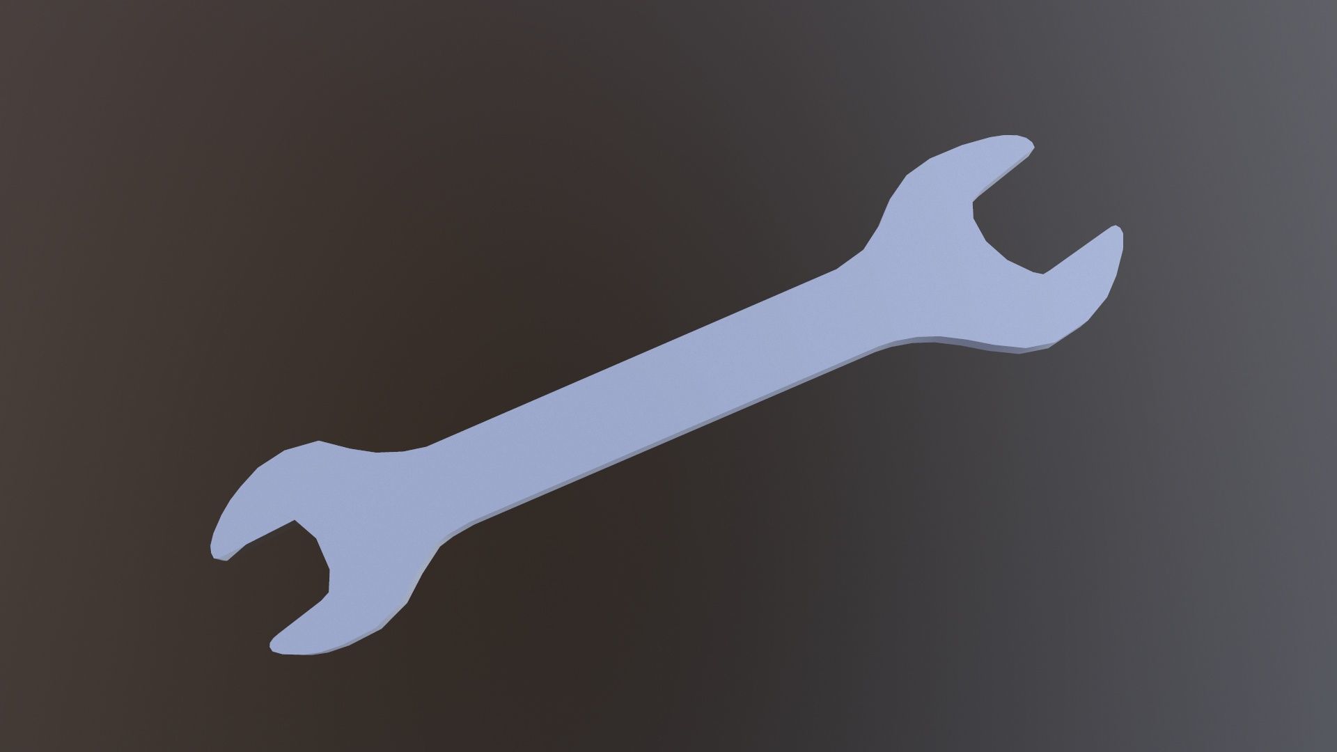 Spanner Low-poly 3D model_7