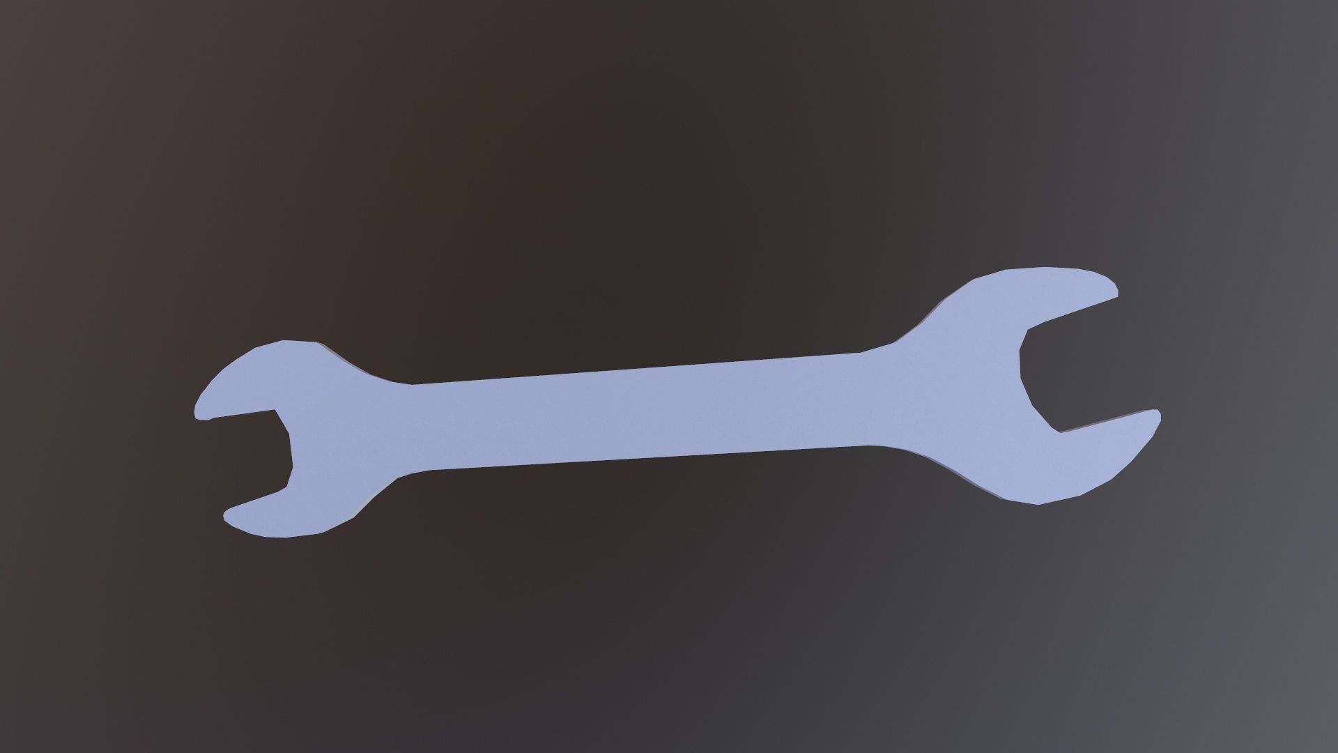 Spanner Low-poly 3D model_6
