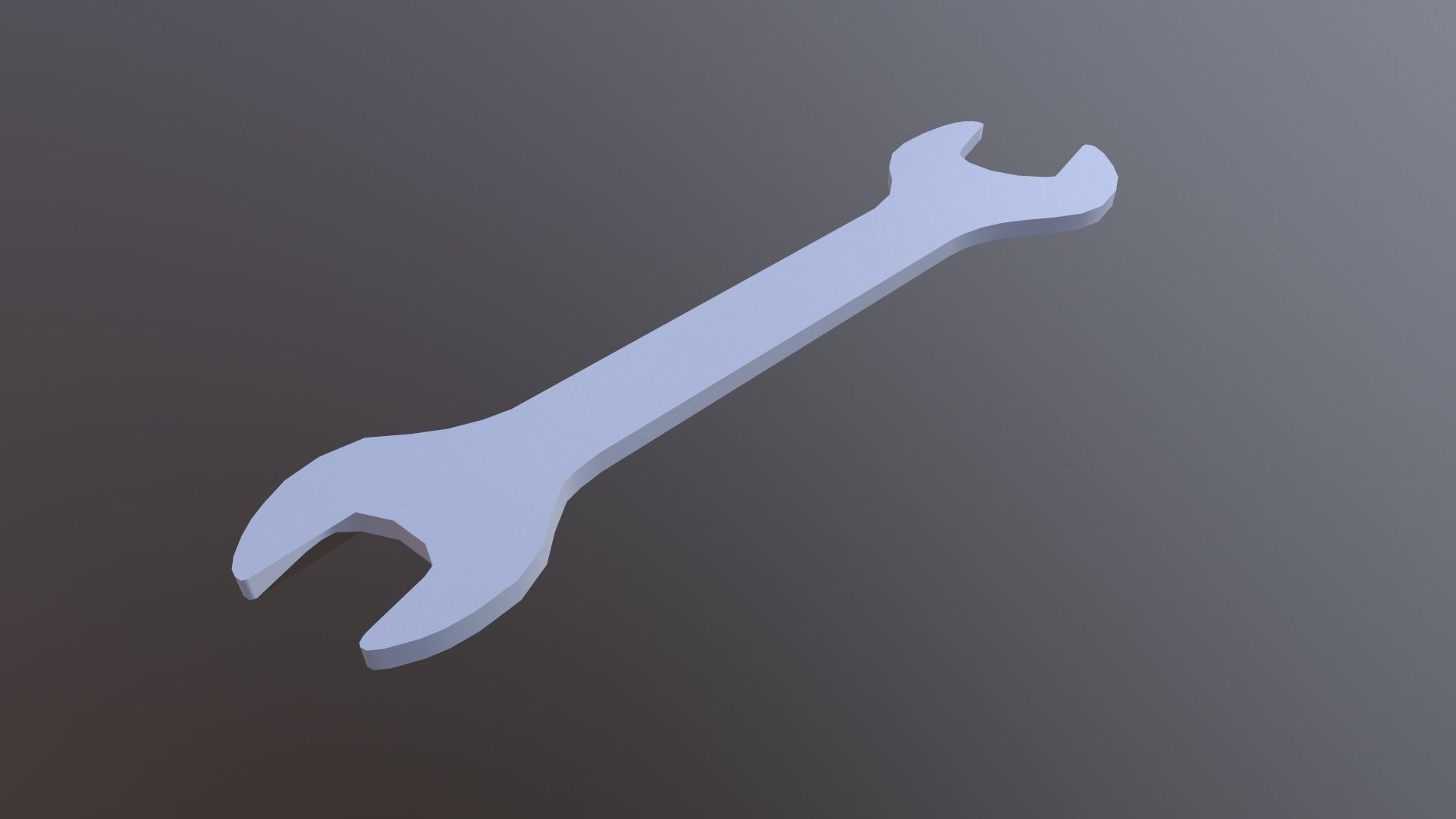 Spanner Low-poly 3D model_2