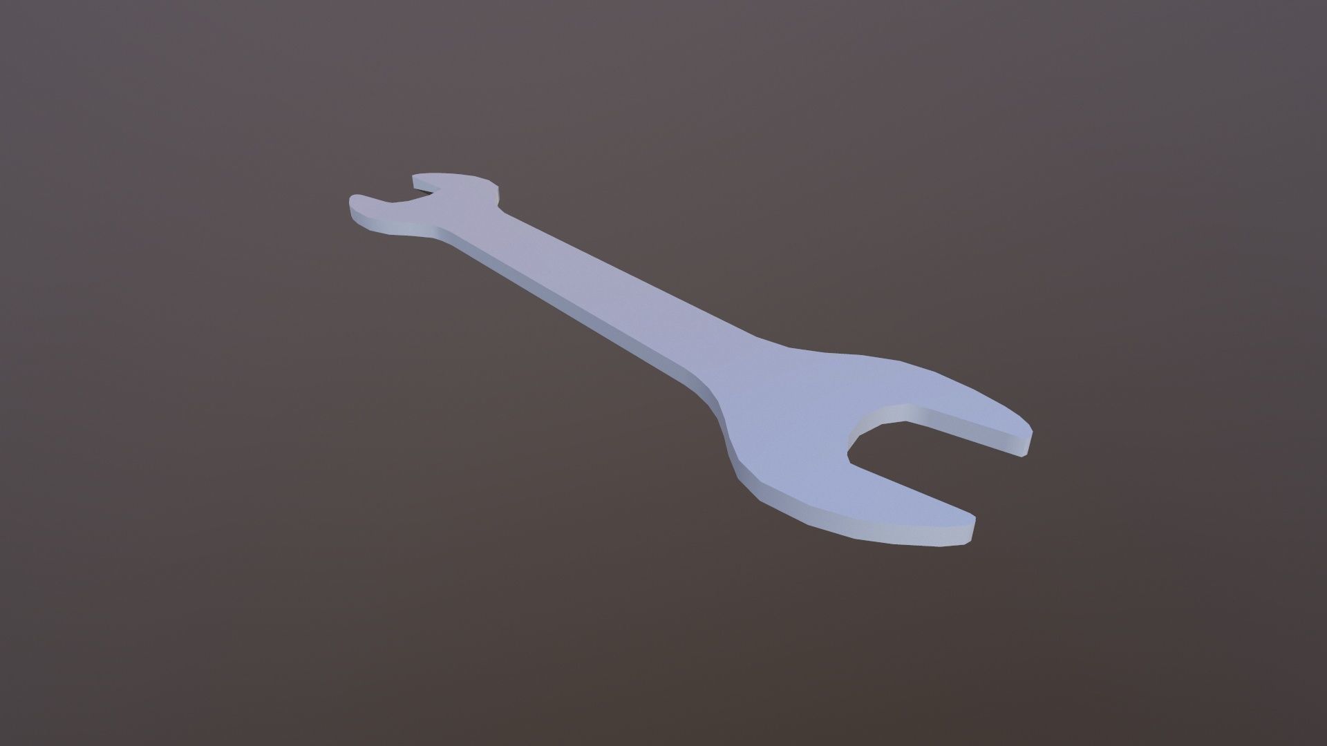 Spanner Low-poly 3D model_5