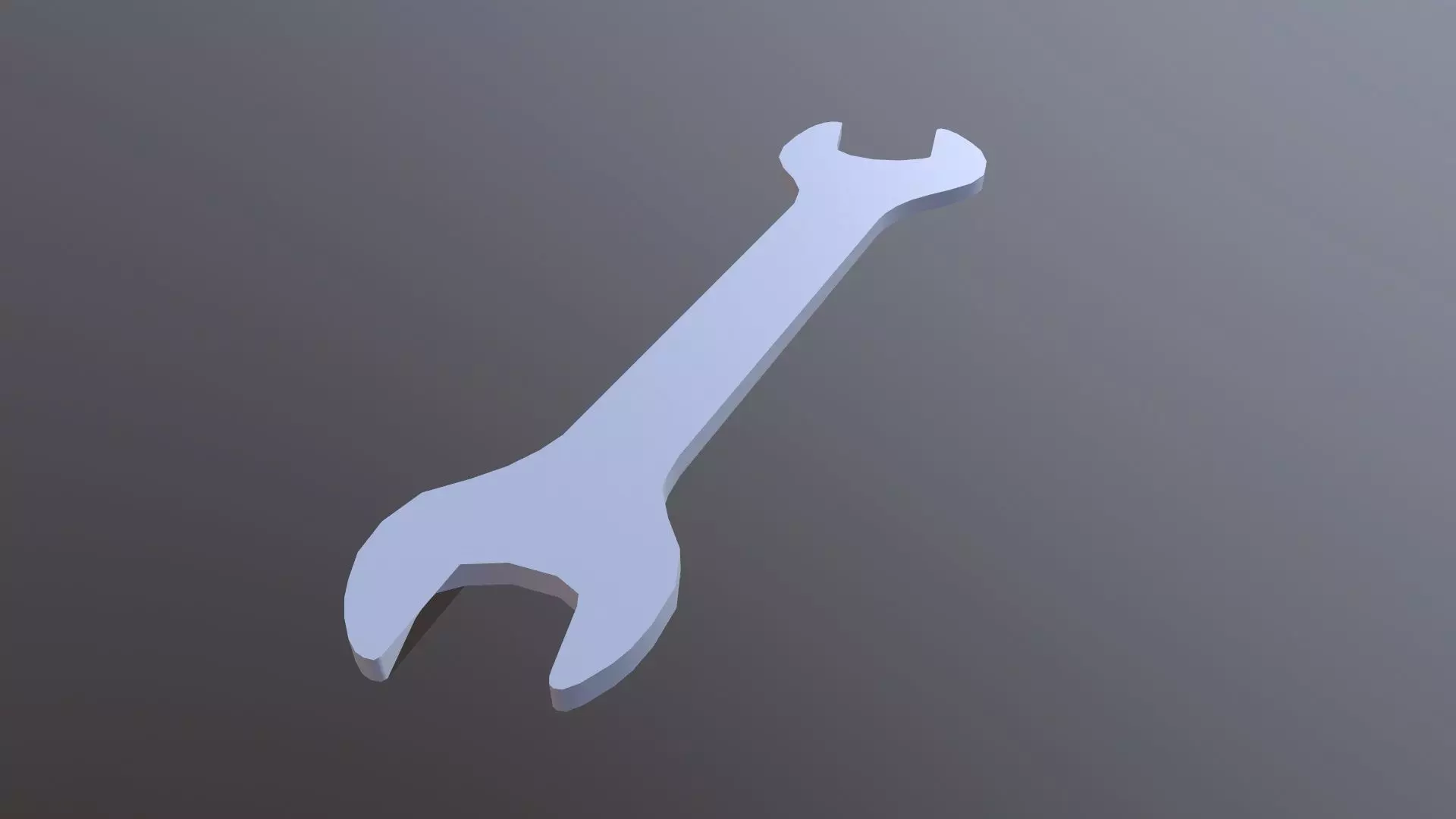 Spanner Low-poly 3D model_0
