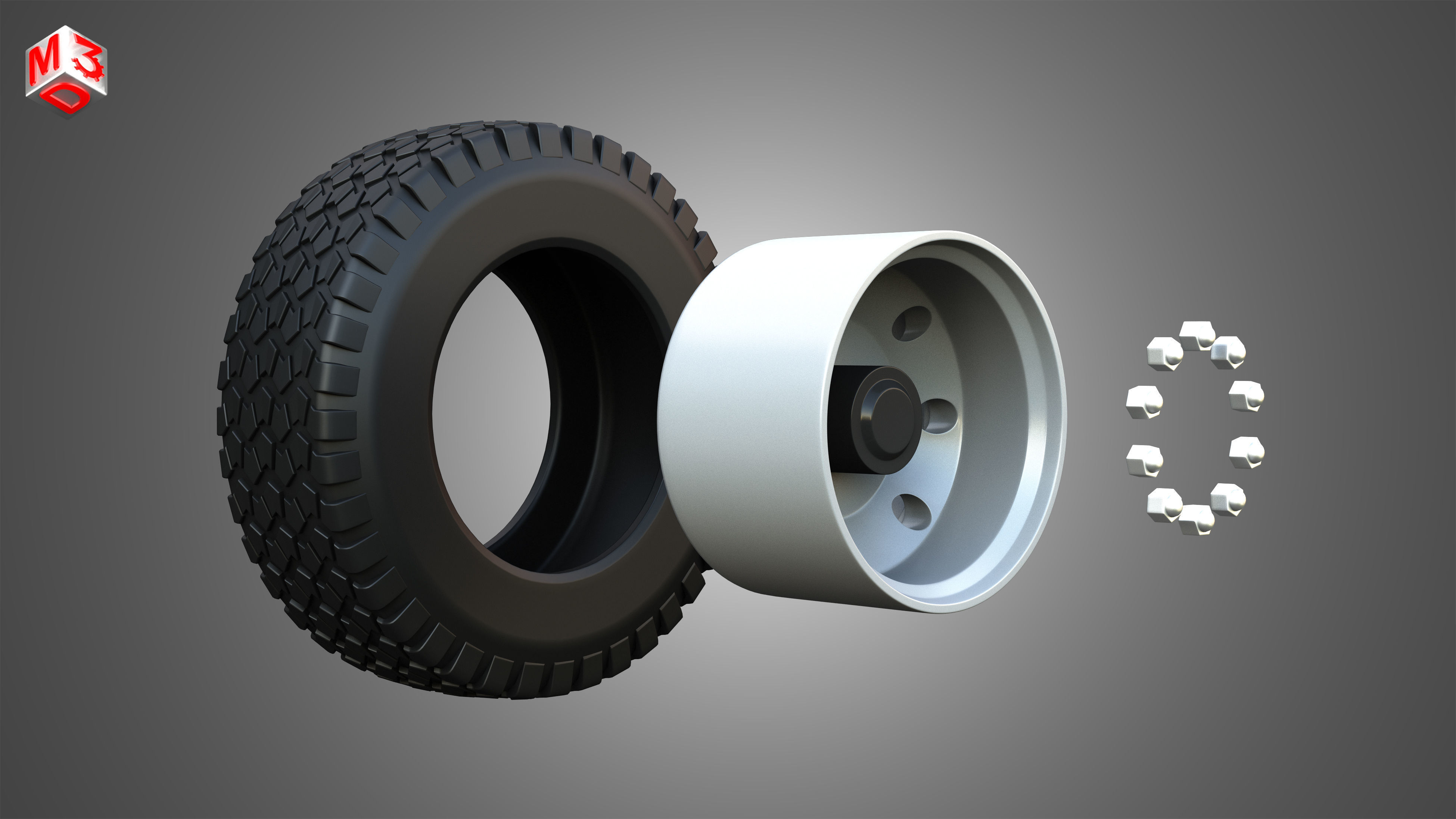 Markos Special Wheels and Tires MSWT -4 3D model_19