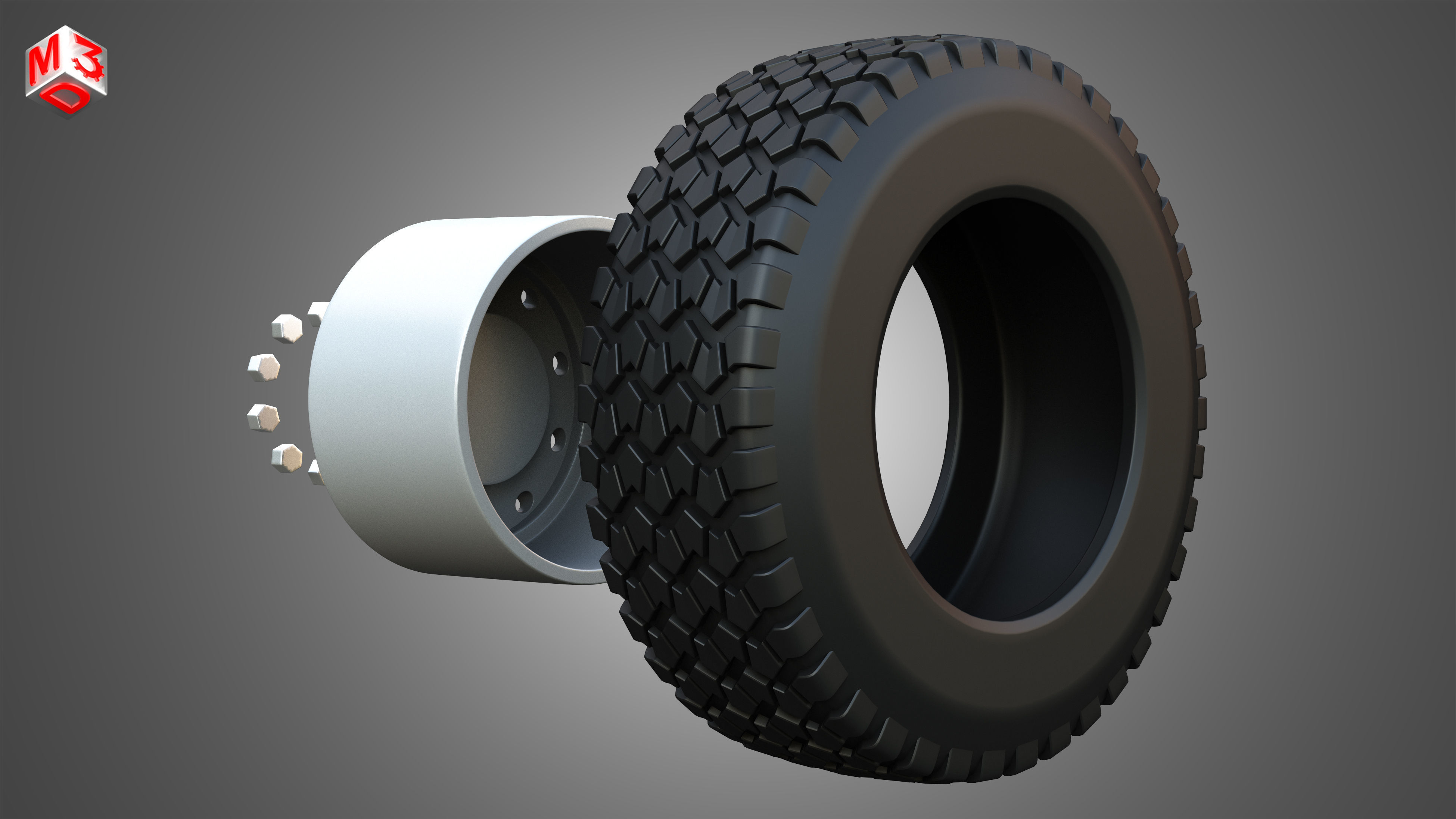Markos Special Wheels and Tires MSWT -4 3D model_13
