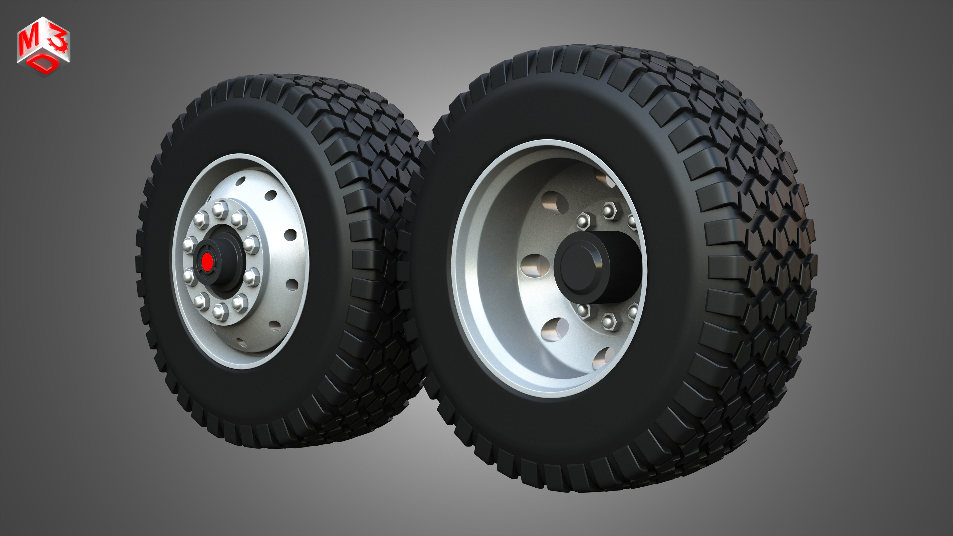 Markos Special Wheels and Tires MSWT -4 3D model_1