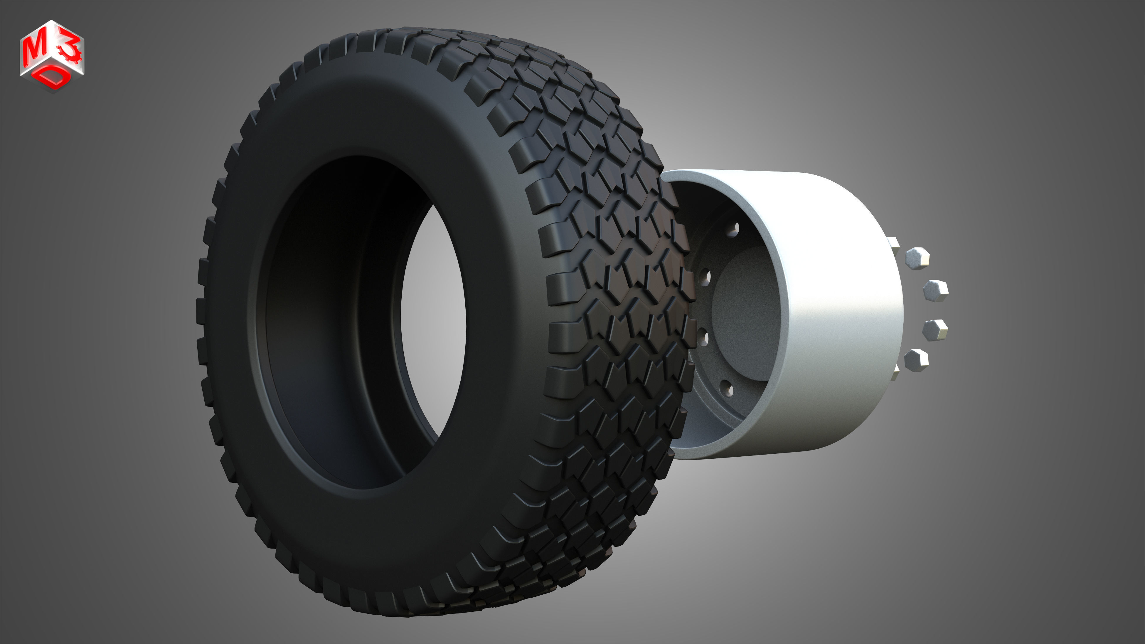 Markos Special Wheels and Tires MSWT -4 3D model_12